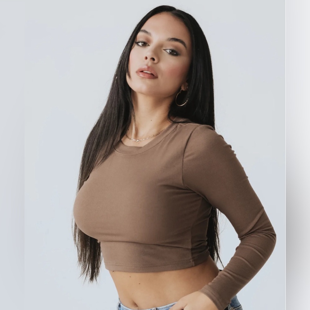 Klassy Network Brami Long Sleeve Crop Top
